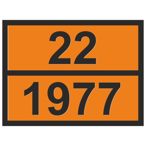Табличка опасный груз 22-1977 Азот жидкий